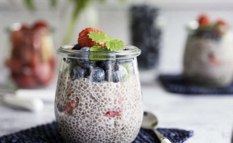 Chia seeds pudding